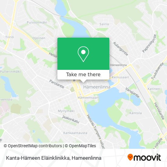 Kanta-Hämeen Eläinklinikka map