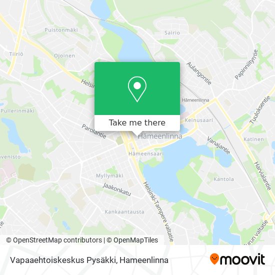 Vapaaehtoiskeskus Pysäkki map