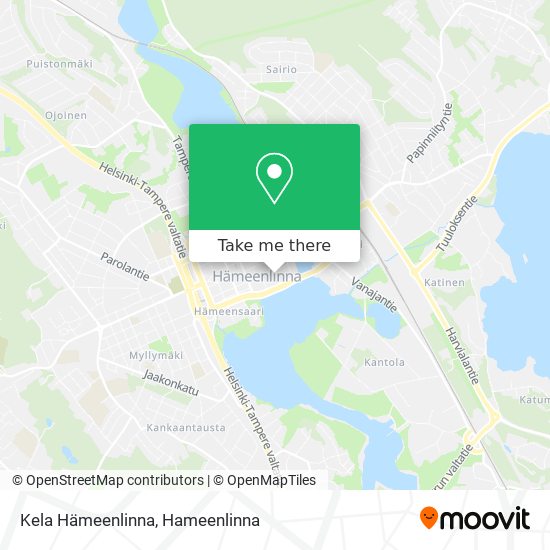 Kela Hämeenlinna map