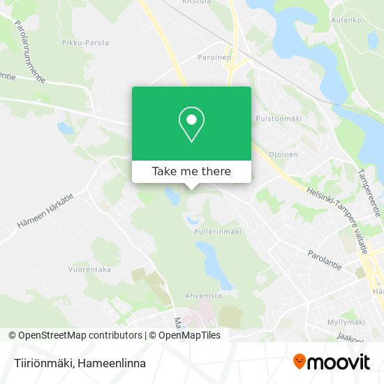 Tiiriönmäki map