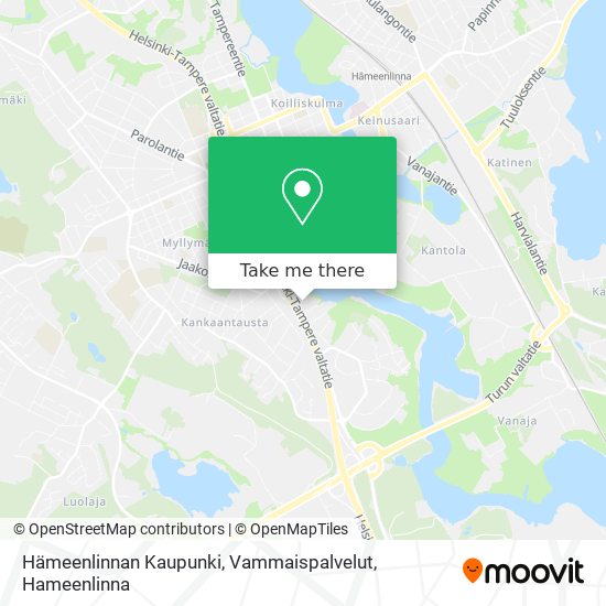 Hämeenlinnan Kaupunki, Vammaispalvelut map