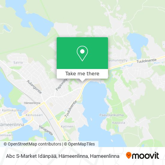 Abc S-Market Idänpää, Hämeenlinna map