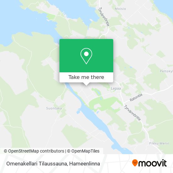 Omenakellari Tilaussauna map