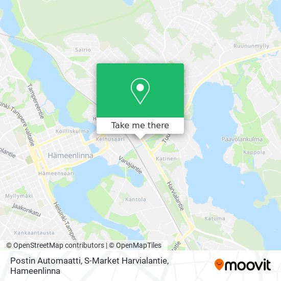 Postin Automaatti, S-Market Harvialantie map