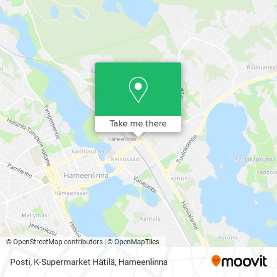Posti, K-Supermarket Hätilä map