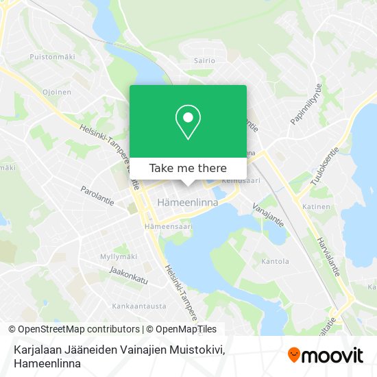 Karjalaan Jääneiden Vainajien Muistokivi map