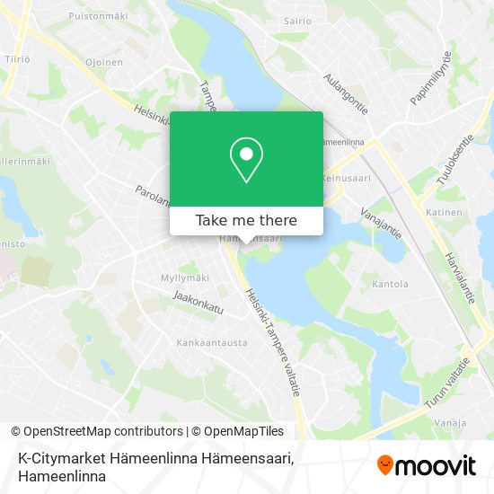 K-Citymarket Hämeenlinna Hämeensaari map