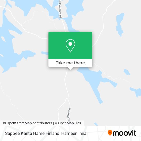 Sappee Kanta Häme Finland map