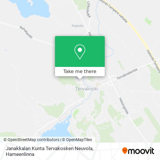 Janakkalan Kunta Tervakosken Neuvola map