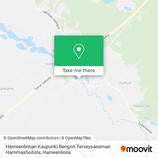 Hämeenlinnan Kaupunki Rengon Terveysaseman Hammashoitola map