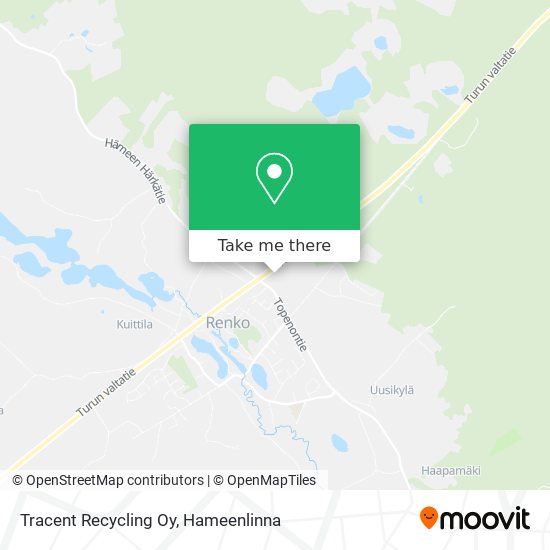 Tracent Recycling Oy map