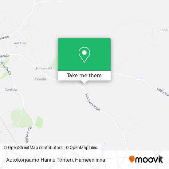 Autokorjaamo Hannu Tonteri map
