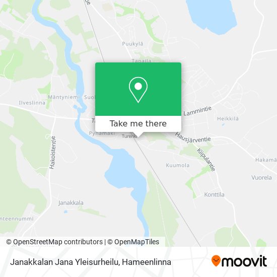 Janakkalan Jana Yleisurheilu map