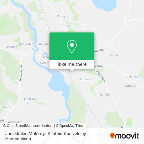 Janakkalan Mökki- ja Kiinteistöpalvelu ay map