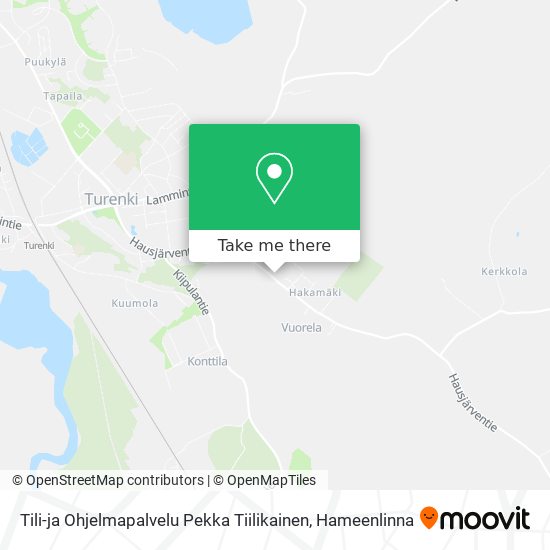 Tili-ja Ohjelmapalvelu Pekka Tiilikainen map