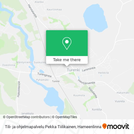 Tili- ja ohjelmapalvelu Pekka Tiilikainen map