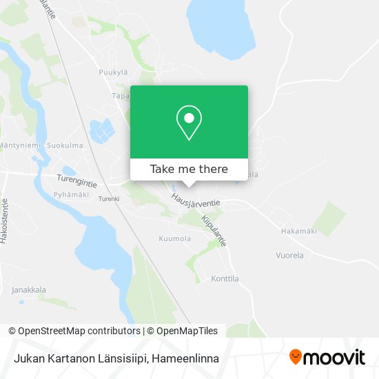 Jukan Kartanon Länsisiipi map