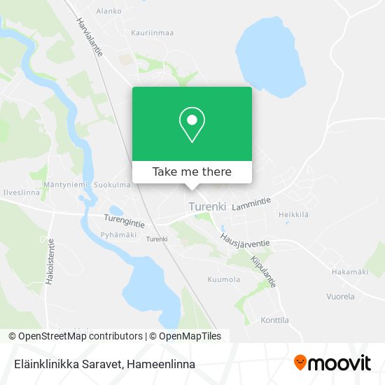 Eläinklinikka Saravet map