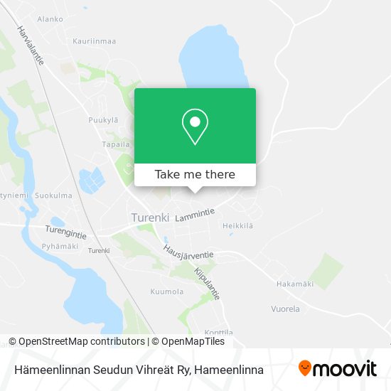 Hämeenlinnan Seudun Vihreät Ry map