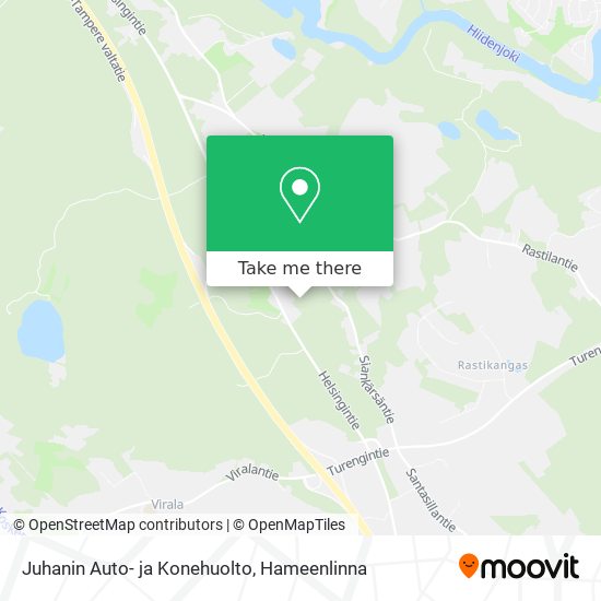 Juhanin Auto- ja Konehuolto map