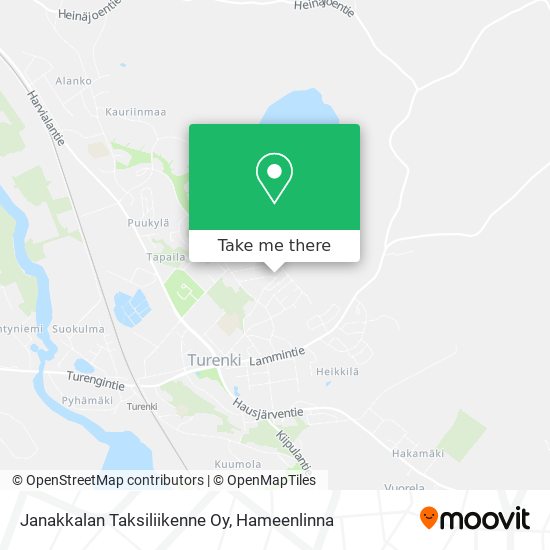 Janakkalan Taksiliikenne Oy map