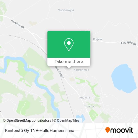 Kiinteistö Oy TNA-Halli map