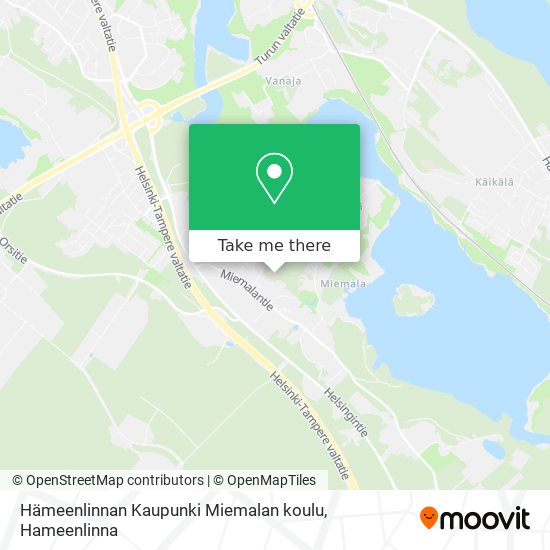 Hämeenlinnan Kaupunki Miemalan koulu map