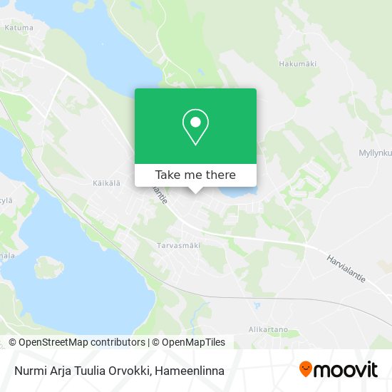 Nurmi Arja Tuulia Orvokki map