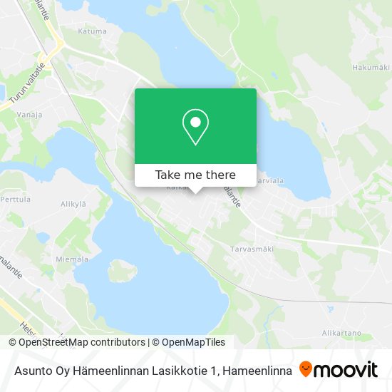 Asunto Oy Hämeenlinnan Lasikkotie 1 map