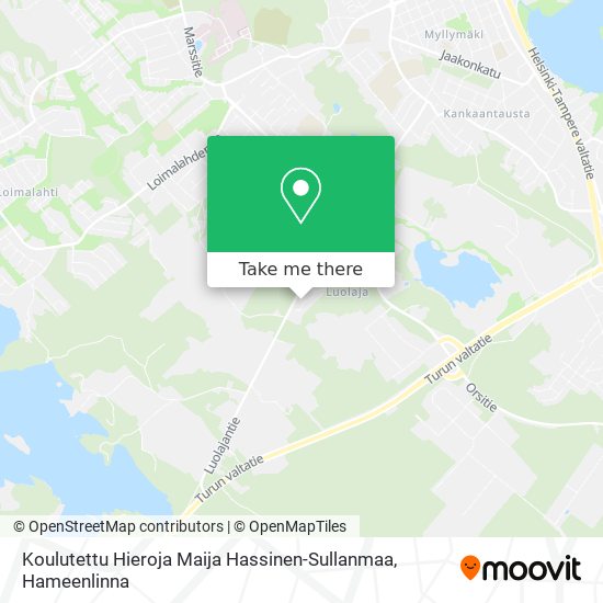 Koulutettu Hieroja Maija Hassinen-Sullanmaa map