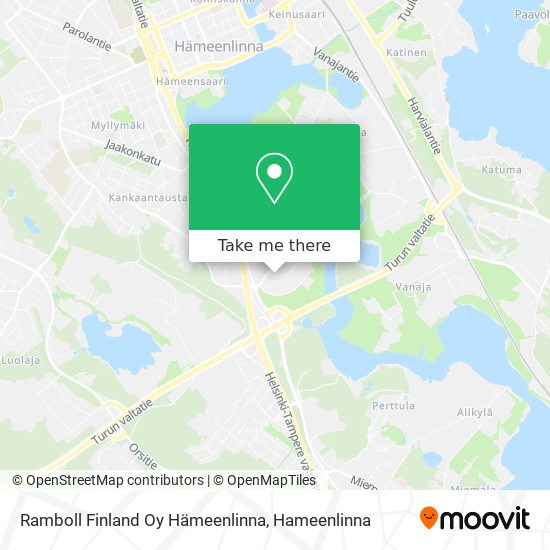 Ramboll Finland Oy Hämeenlinna map