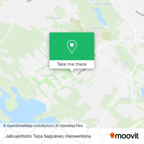 Jalkojenhoito Tarja Seppänen map