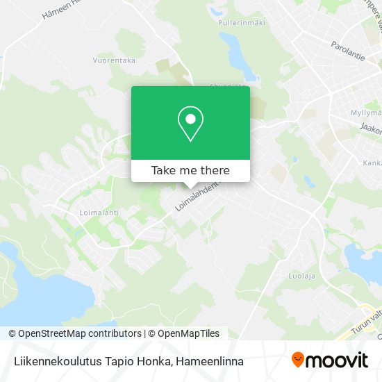 Liikennekoulutus Tapio Honka map