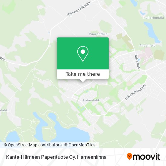 Kanta-Hämeen Paperituote Oy map