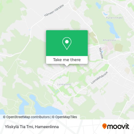 Yliskylä Tia Tmi map