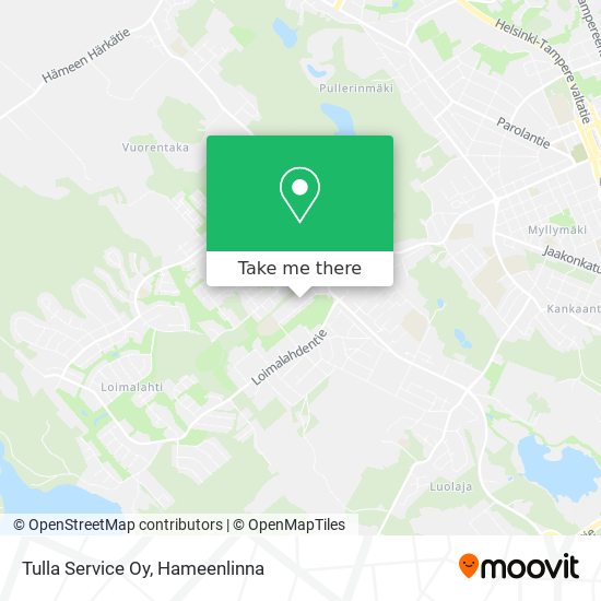 Tulla Service Oy map