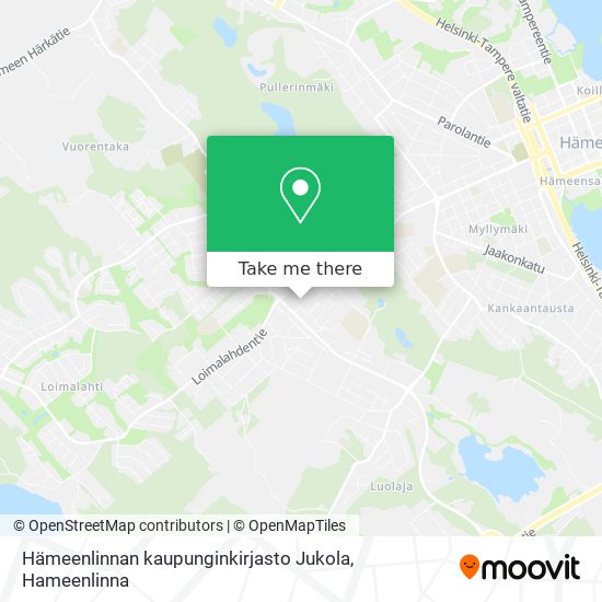 Hämeenlinnan kaupunginkirjasto Jukola map