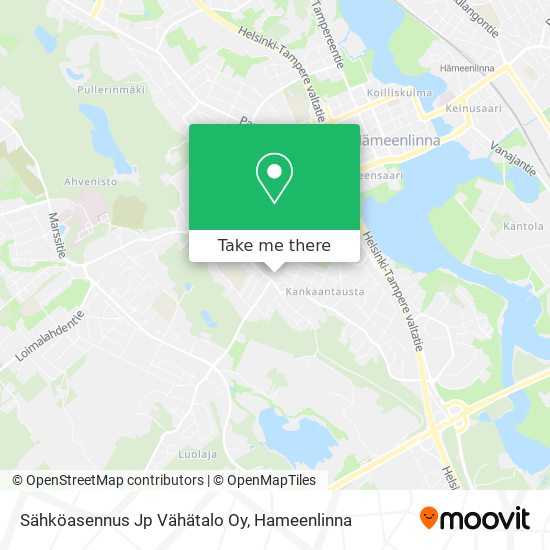 Sähköasennus Jp Vähätalo Oy map