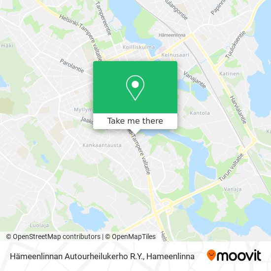 Hämeenlinnan Autourheilukerho R.Y. map