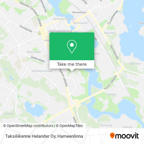 Taksiliikenne Helander Oy map