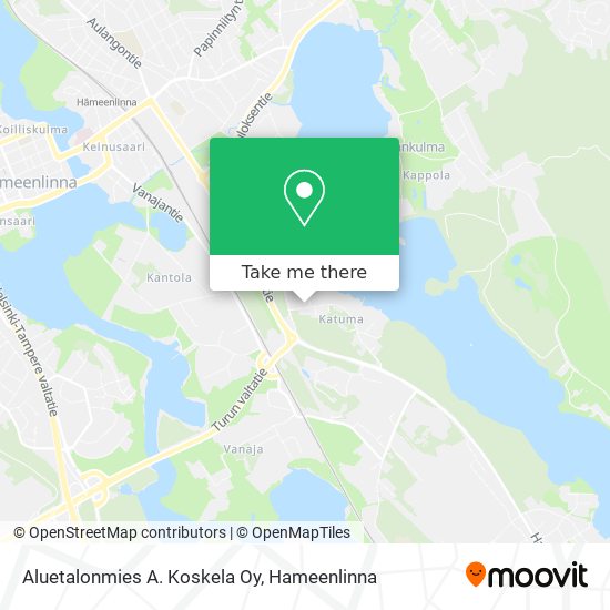 Aluetalonmies A. Koskela Oy map