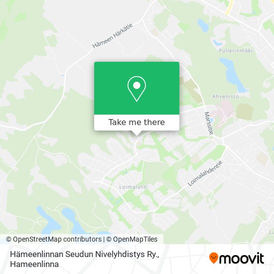 Hämeenlinnan Seudun Nivelyhdistys Ry. map