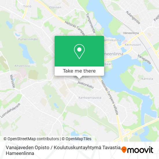 Vanajaveden Opisto / Koulutuskuntayhtymä Tavastia map