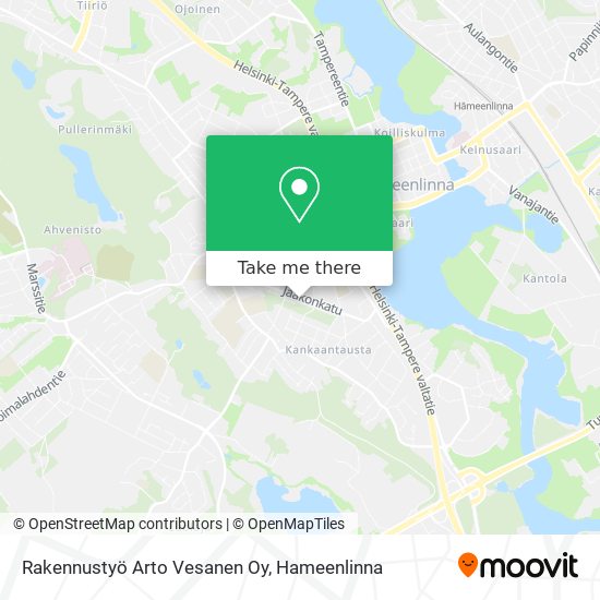 Rakennustyö Arto Vesanen Oy map