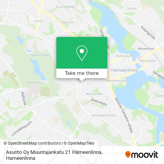 Asunto Oy Muuntajankatu 21 Hämeenlinna map