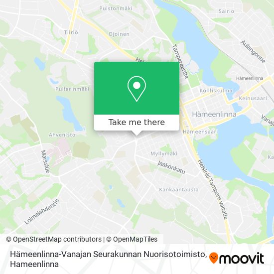 Hämeenlinna-Vanajan Seurakunnan Nuorisotoimisto map