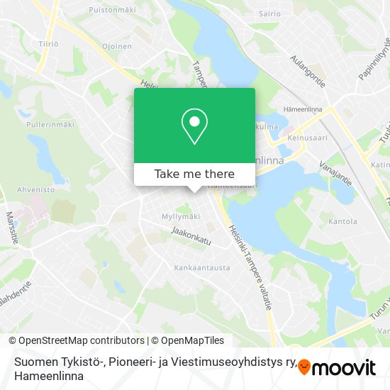 Suomen Tykistö-, Pioneeri- ja Viestimuseoyhdistys ry map