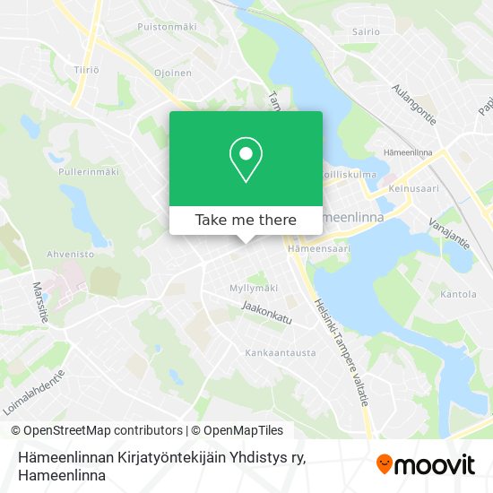 Hämeenlinnan Kirjatyöntekijäin Yhdistys ry map