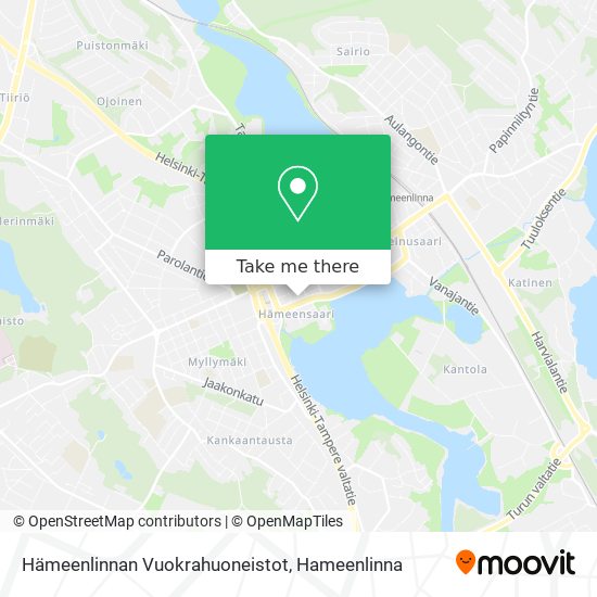 Hämeenlinnan Vuokrahuoneistot map
