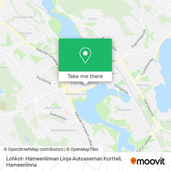 Lohkot- Hämeenlinnan Linja-Autoaseman Kortteli map